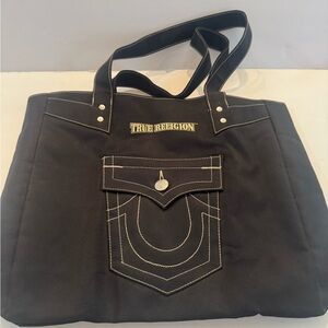True Religion Black Tote